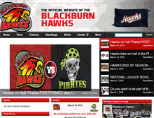 Tablet Screenshot of blackburnhawks.com